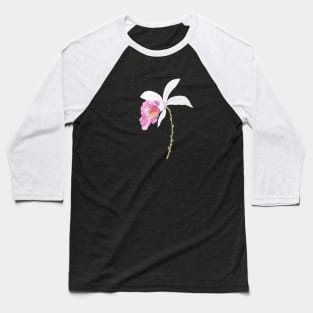 one pink orchid flower 2021 Baseball T-Shirt